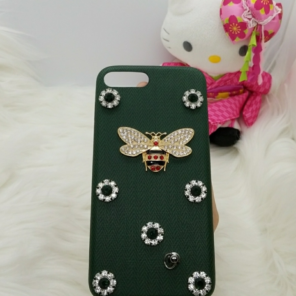 IPHONE 7&8 PLUS Luxury 3D Metal Bee Pearl Case - Picture 5 of 7